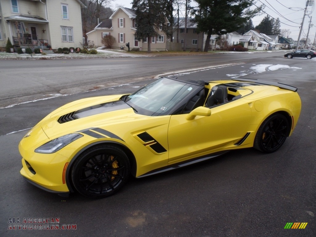 2019 Corvette Grand Sport Convertible - Corvette Racing Yellow Tintcoat / Black photo #2