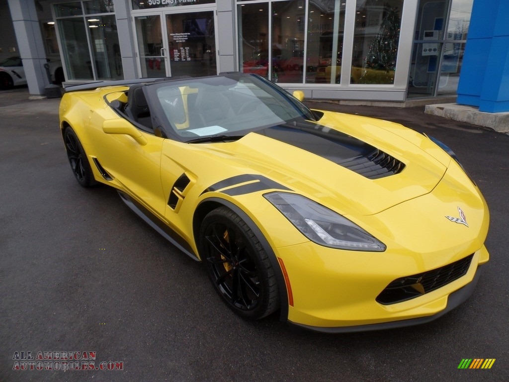2019 Corvette Grand Sport Convertible - Corvette Racing Yellow Tintcoat / Black photo #3