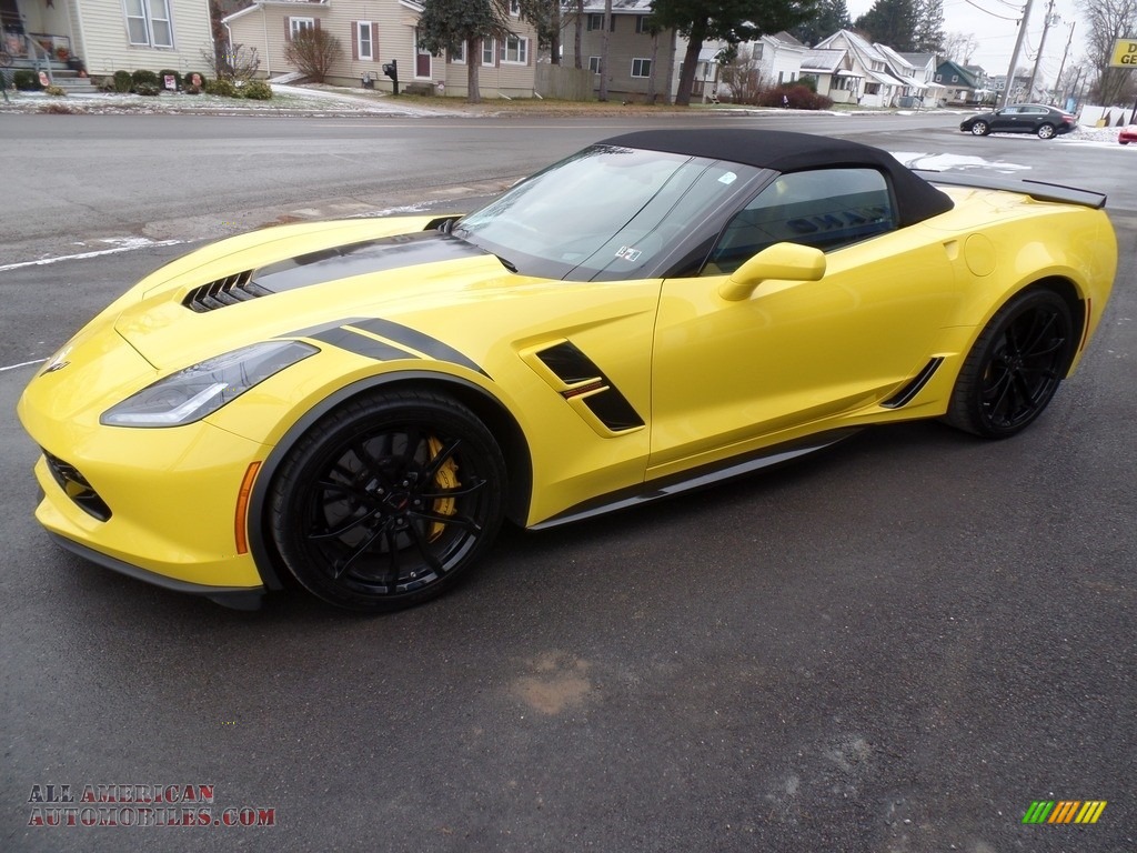 2019 Corvette Grand Sport Convertible - Corvette Racing Yellow Tintcoat / Black photo #6
