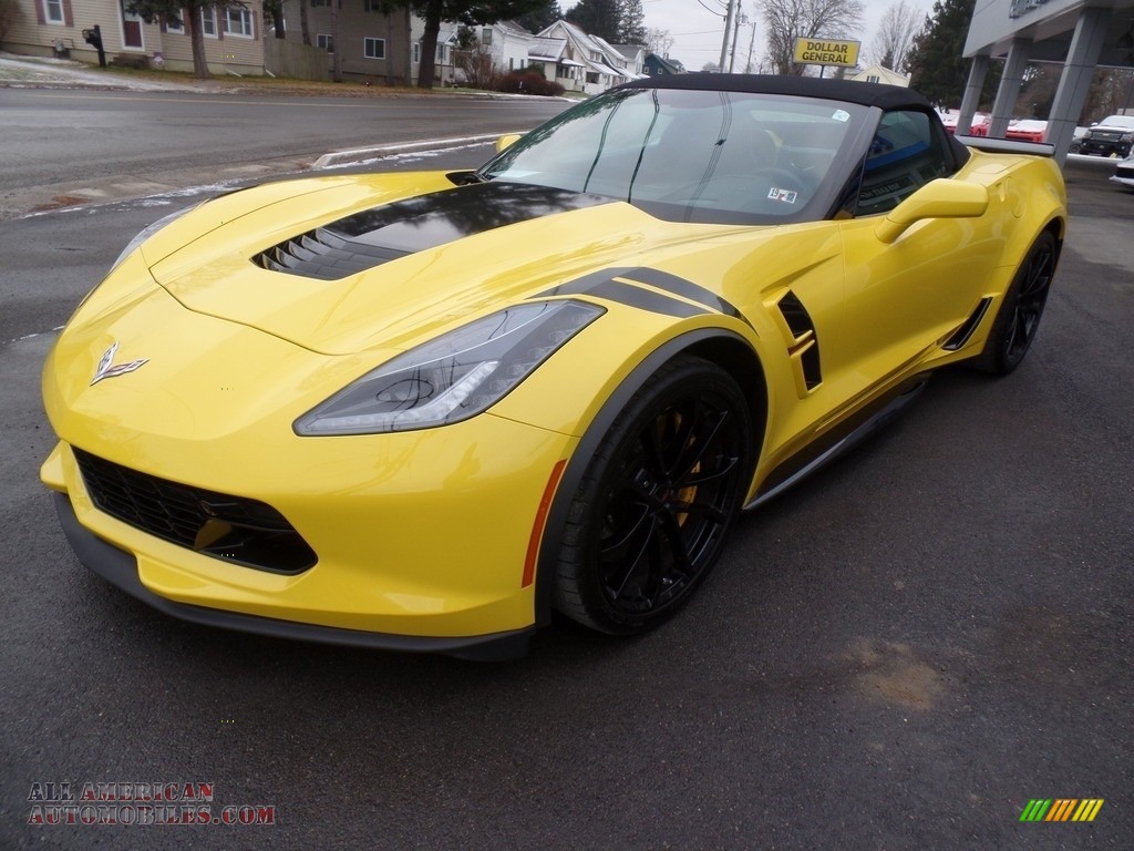 2019 Corvette Grand Sport Convertible - Corvette Racing Yellow Tintcoat / Black photo #7