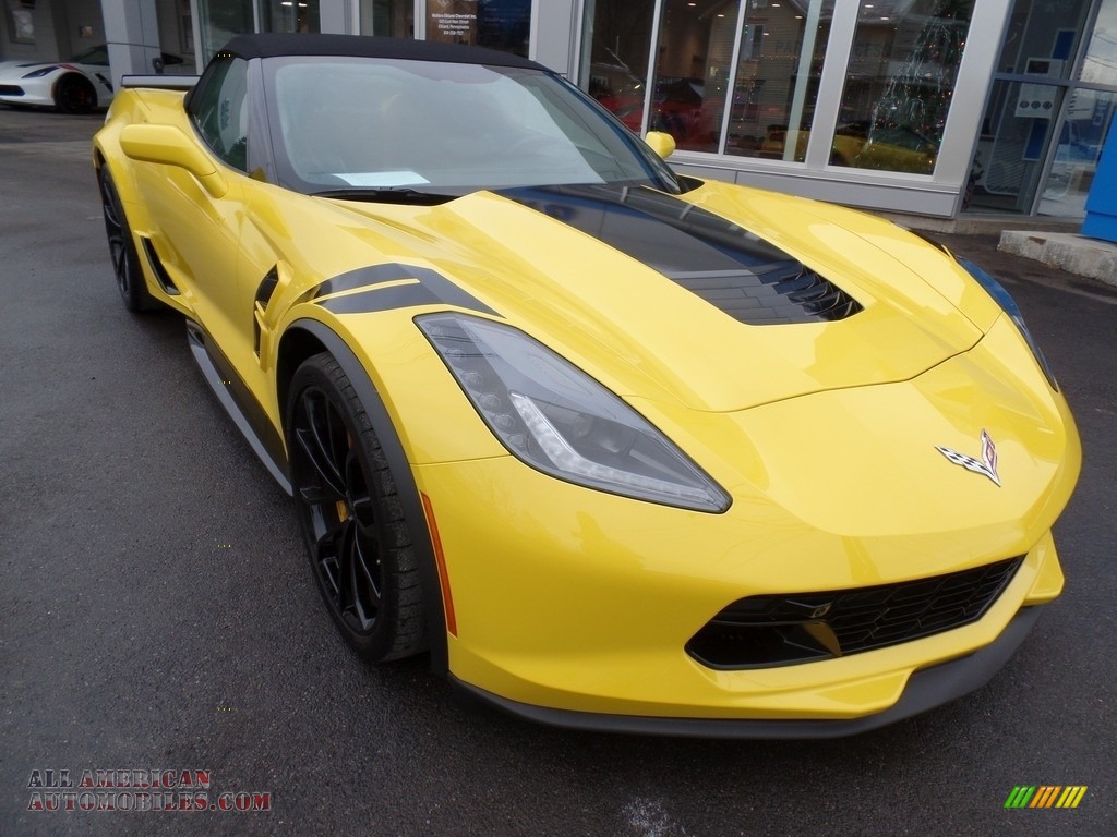 2019 Corvette Grand Sport Convertible - Corvette Racing Yellow Tintcoat / Black photo #9