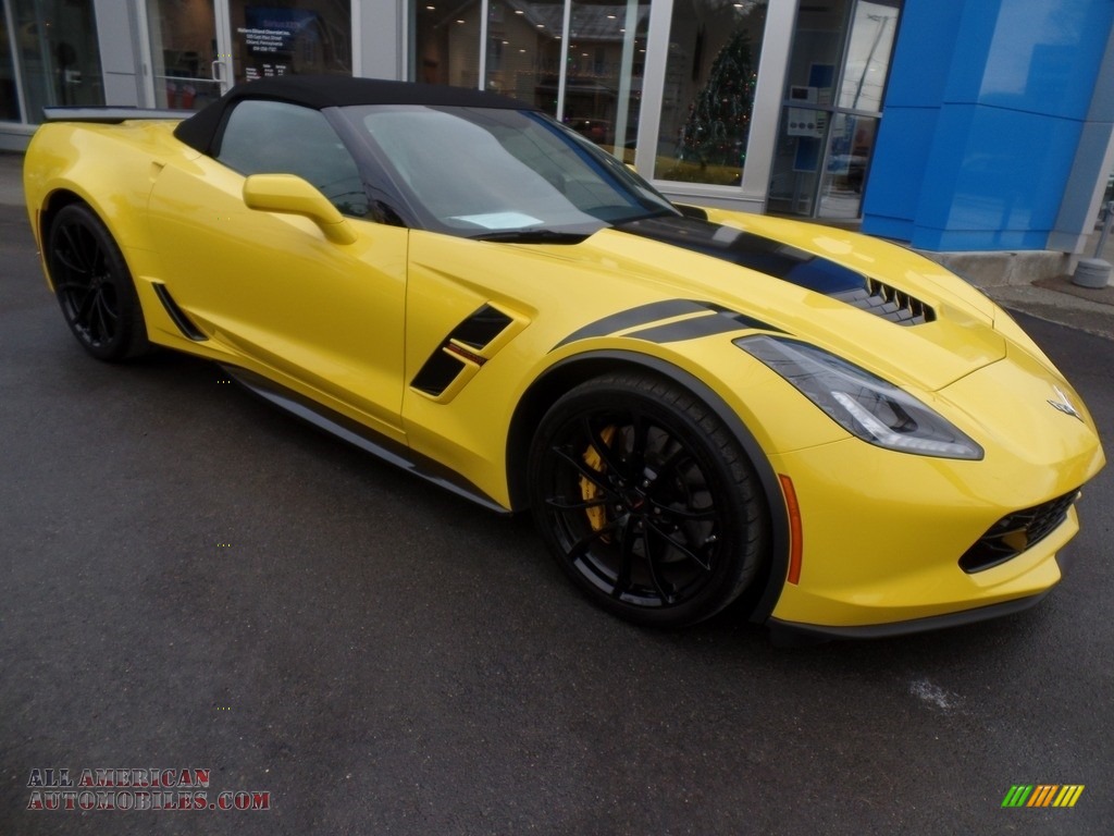 2019 Corvette Grand Sport Convertible - Corvette Racing Yellow Tintcoat / Black photo #10