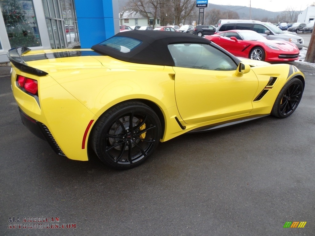 2019 Corvette Grand Sport Convertible - Corvette Racing Yellow Tintcoat / Black photo #12