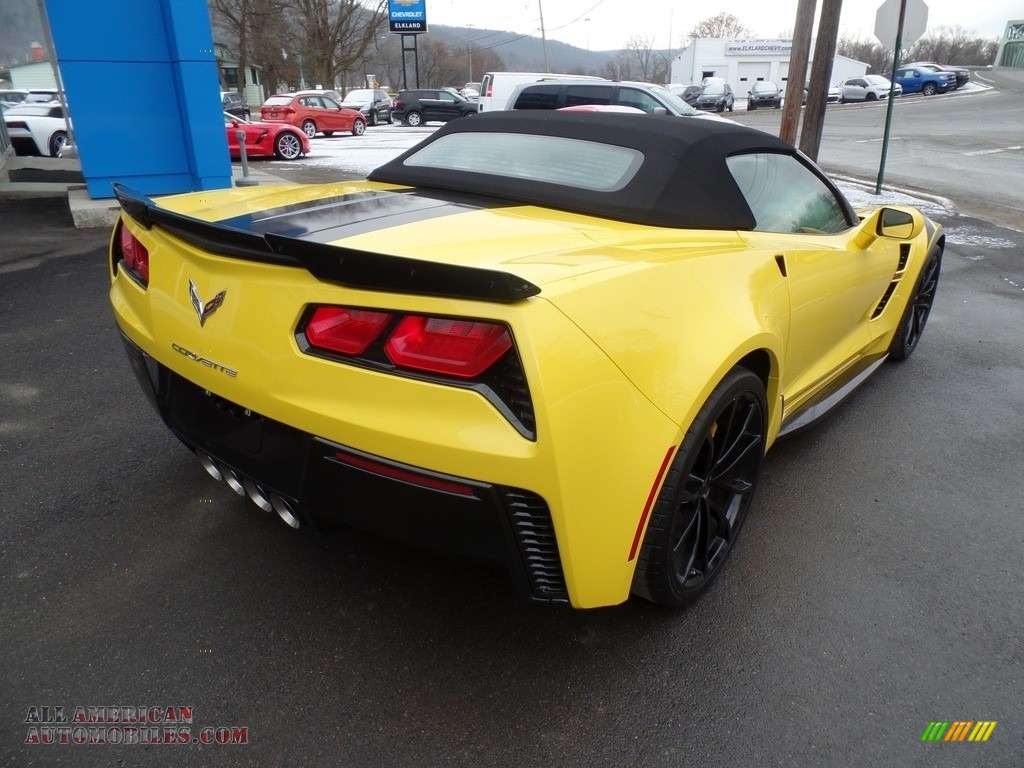 2019 Corvette Grand Sport Convertible - Corvette Racing Yellow Tintcoat / Black photo #13