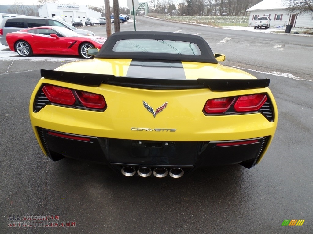 2019 Corvette Grand Sport Convertible - Corvette Racing Yellow Tintcoat / Black photo #14