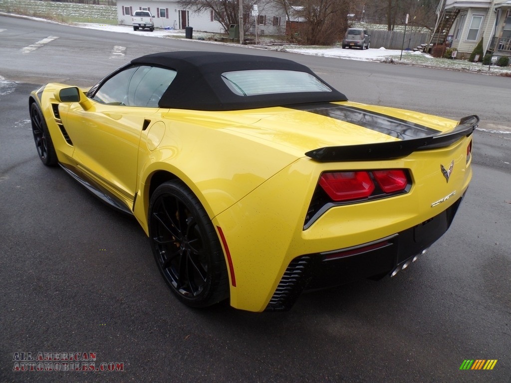 2019 Corvette Grand Sport Convertible - Corvette Racing Yellow Tintcoat / Black photo #15