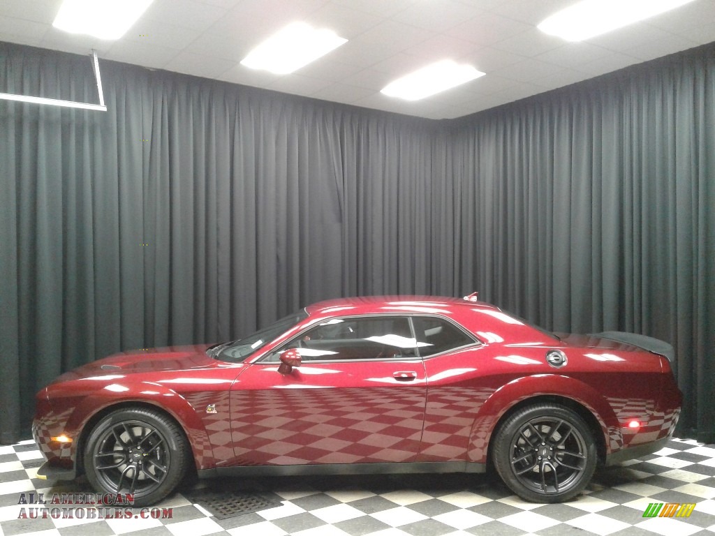 Octane Red Pearl / Ruby Red/Black Dodge Challenger R/T Scat Pack Widebody