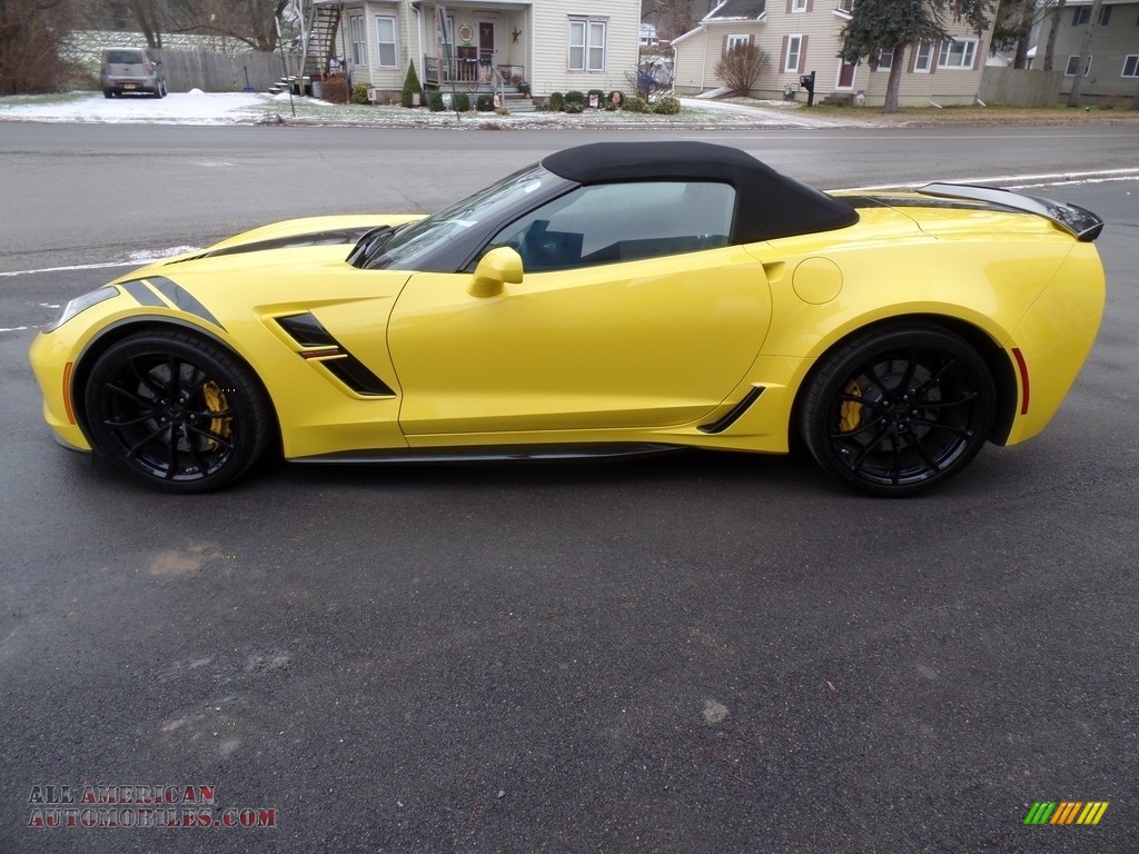 2019 Corvette Grand Sport Convertible - Corvette Racing Yellow Tintcoat / Black photo #16