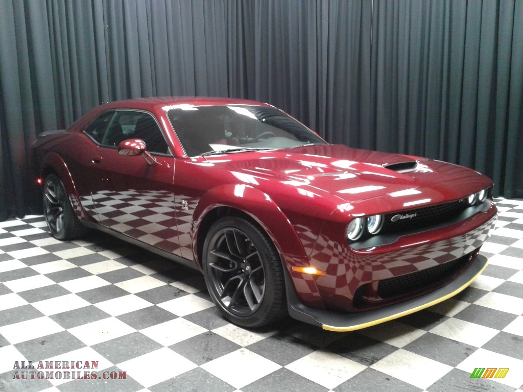 2019 Challenger R/T Scat Pack Widebody - Octane Red Pearl / Ruby Red/Black photo #4