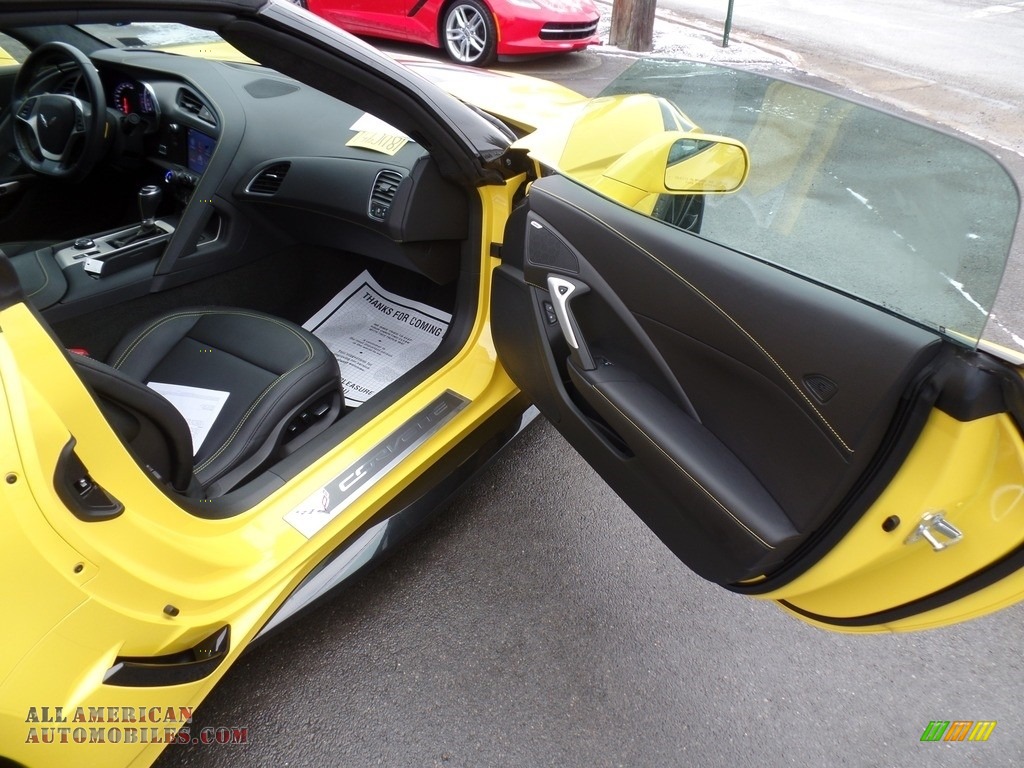 2019 Corvette Grand Sport Convertible - Corvette Racing Yellow Tintcoat / Black photo #48