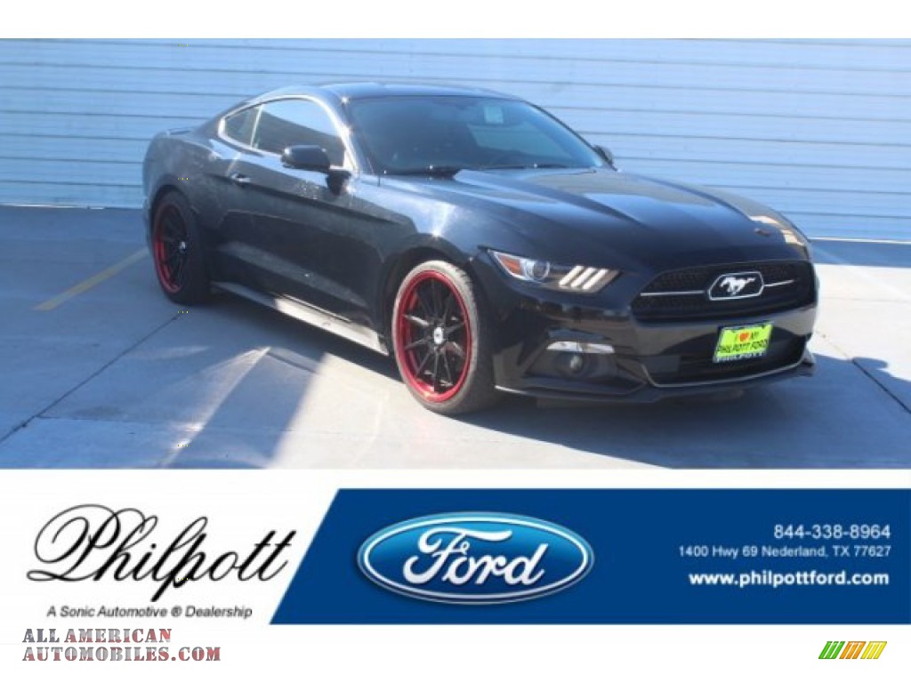 Black / 50 Years Raven Black Ford Mustang EcoBoost Coupe