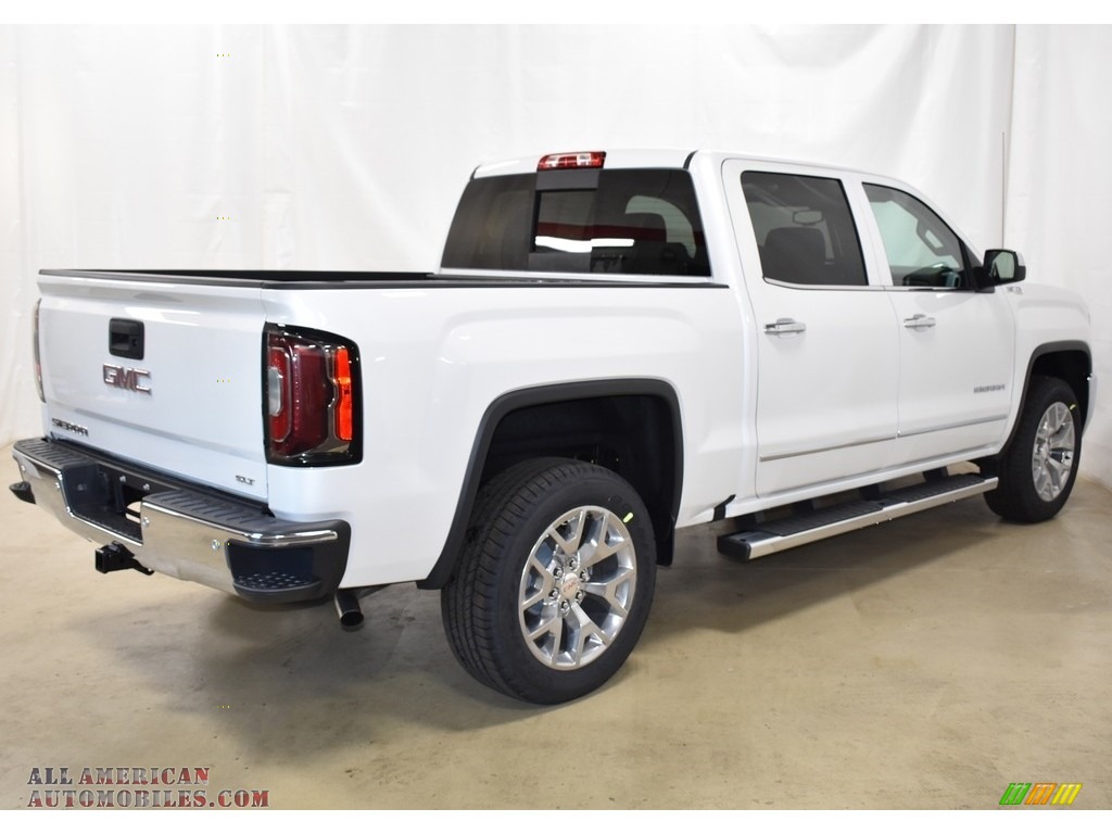 2018 Sierra 1500 SLT Crew Cab 4WD - White Frost Tricoat / Cocoa/­Dune photo #2