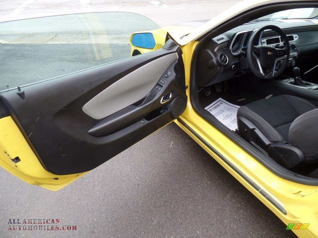 2014 Camaro LS Coupe - Bright Yellow / Black photo #10