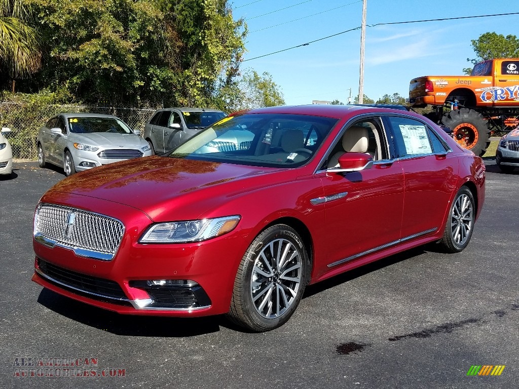 Ruby Red Metallic / Cappuccino Lincoln Continental Select