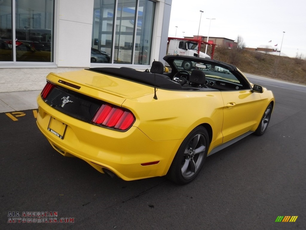 2016 Mustang V6 Convertible - Triple Yellow Tricoat / Ebony photo #12