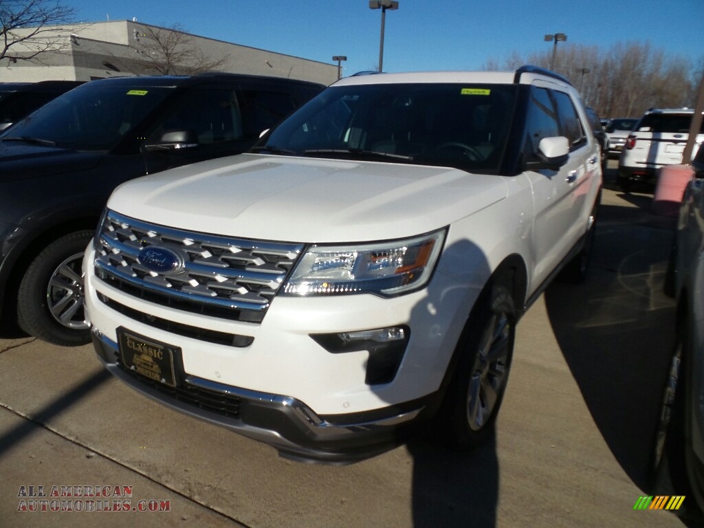 2019 Explorer Limited 4WD - White Platinum / Medium Black photo #1