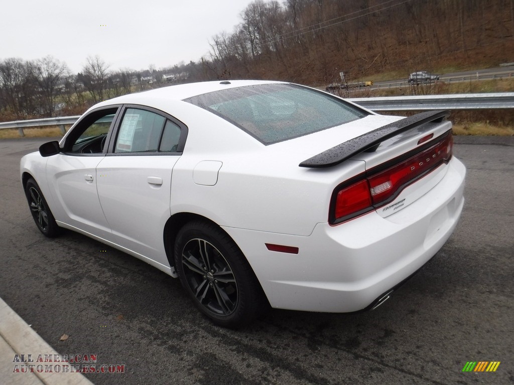 2013 Charger SXT AWD - Bright White / Black/Red photo #9