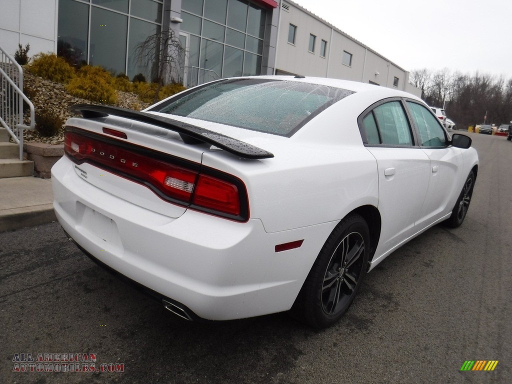 2013 Charger SXT AWD - Bright White / Black/Red photo #11