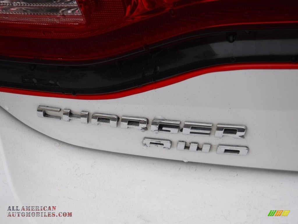2013 Charger SXT AWD - Bright White / Black/Red photo #12