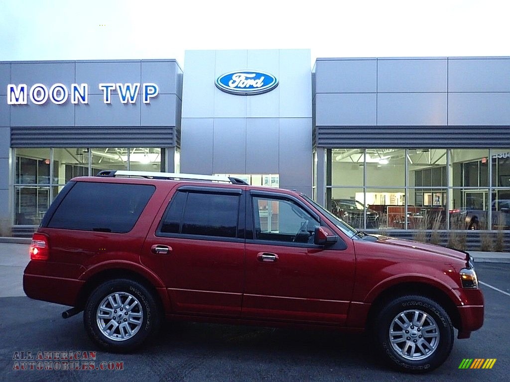 Ruby Red / Charcoal Black Ford Expedition Limited 4x4