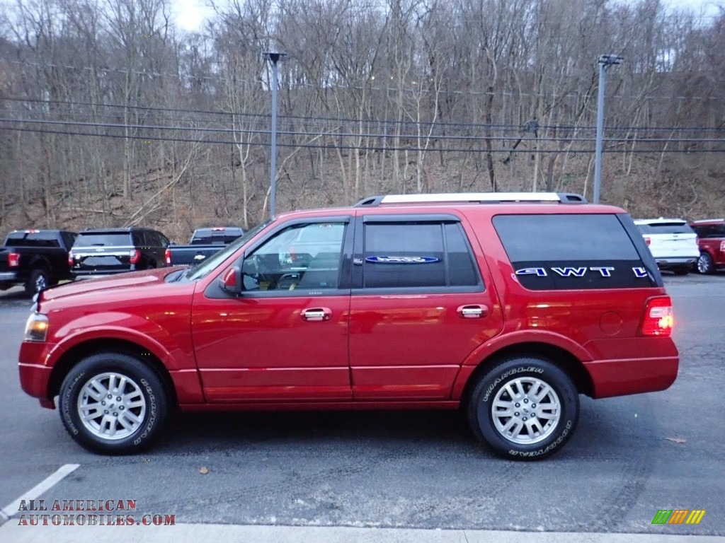 2014 Expedition Limited 4x4 - Ruby Red / Charcoal Black photo #6