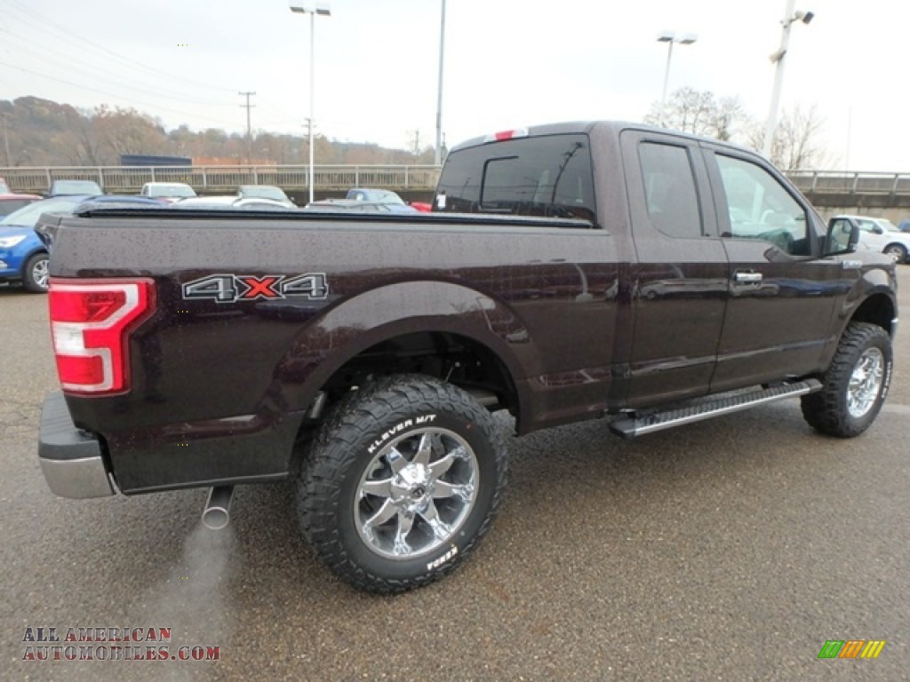 2018 F150 XLT SuperCab 4x4 - Magma Red / Earth Gray photo #2