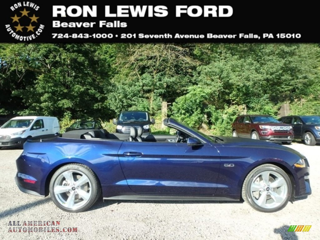 Kona Blue / Ebony Ford Mustang GT Premium Convertible
