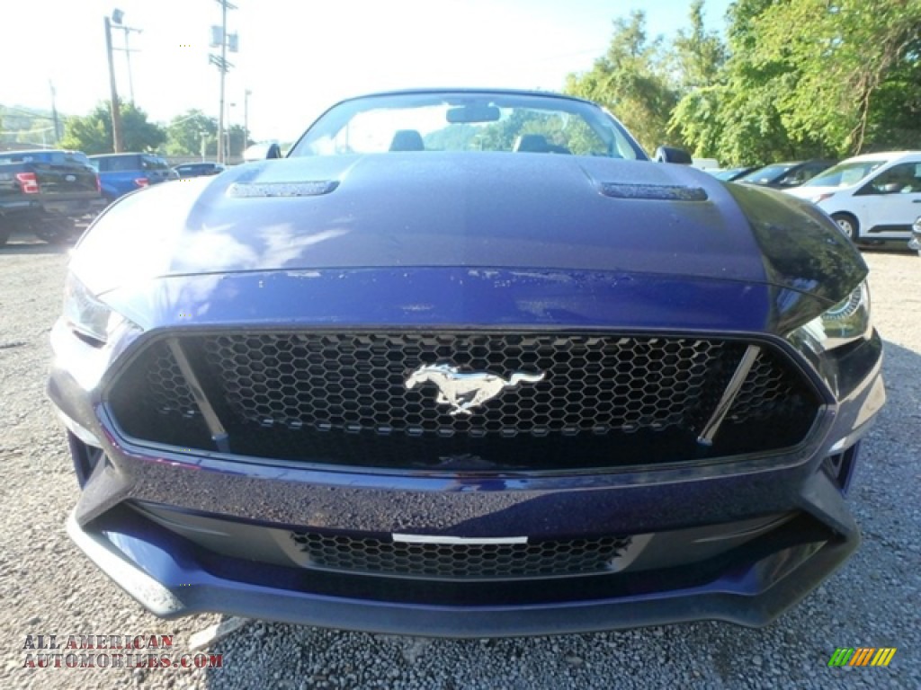 2019 Mustang GT Premium Convertible - Kona Blue / Ebony photo #8