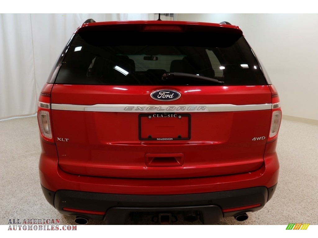 2012 Explorer XLT 4WD - Red Candy Metallic / Charcoal Black photo #21