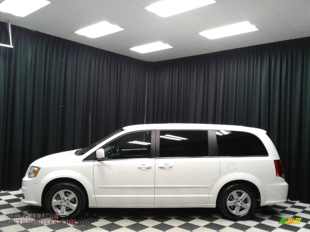 2012 Grand Caravan Crew - Stone White / Black/Light Graystone photo #1