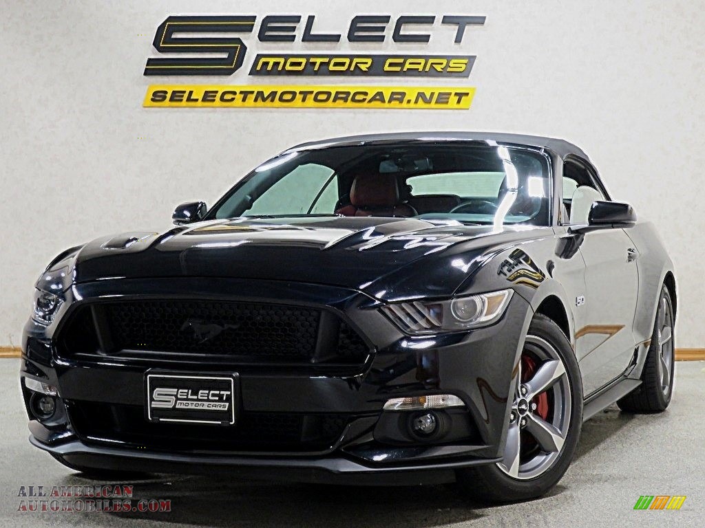 Shadow Black / Red Line Ford Mustang GT Premium Convertible