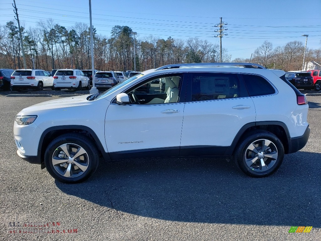 2019 Cherokee Limited 4x4 - Bright White / Black/Ski Grey photo #3