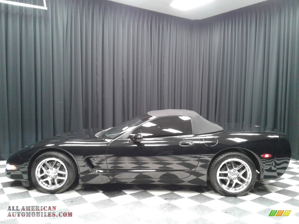 2001 Corvette Convertible - Black / Black photo #1