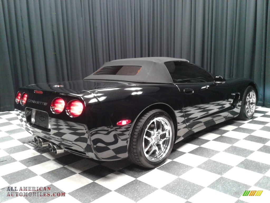 2001 Corvette Convertible - Black / Black photo #7