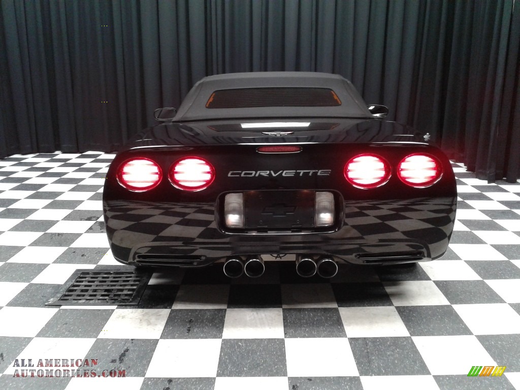 2001 Corvette Convertible - Black / Black photo #8