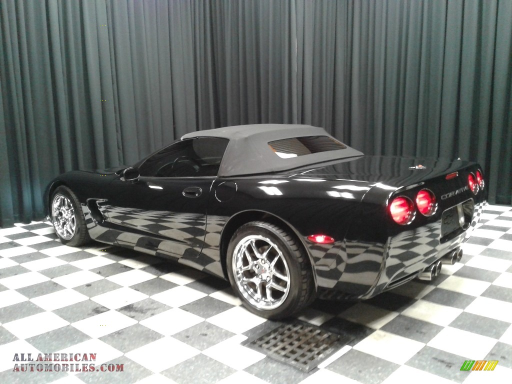 2001 Corvette Convertible - Black / Black photo #9
