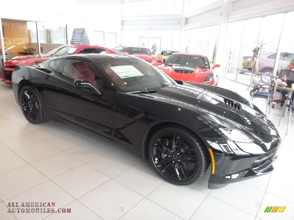 2019 Corvette Stingray Coupe - Black / Adrenaline Red photo #7
