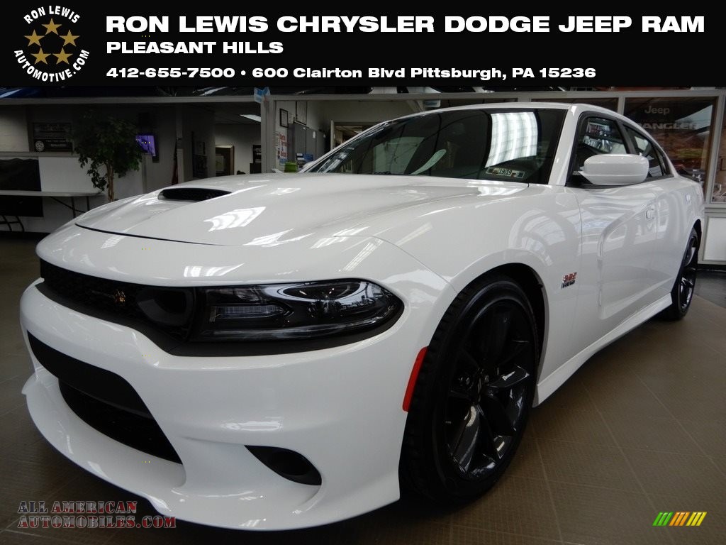 2019 Charger R/T Scat Pack - White Knuckle / Ruby Red/Black photo #1