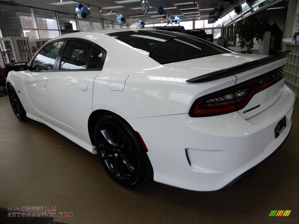 2019 Charger R/T Scat Pack - White Knuckle / Ruby Red/Black photo #2