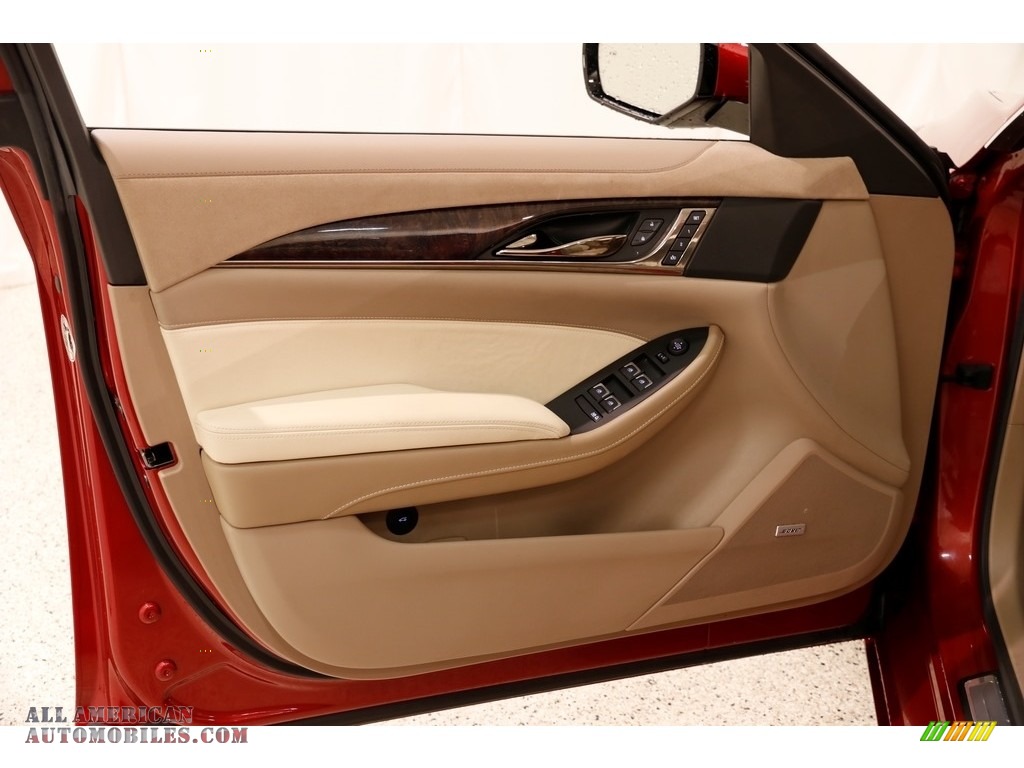 2015 CTS 2.0T Luxury AWD Sedan - Red Obsession Tintcoat / Light Cashmere/Medium Cashmere photo #4