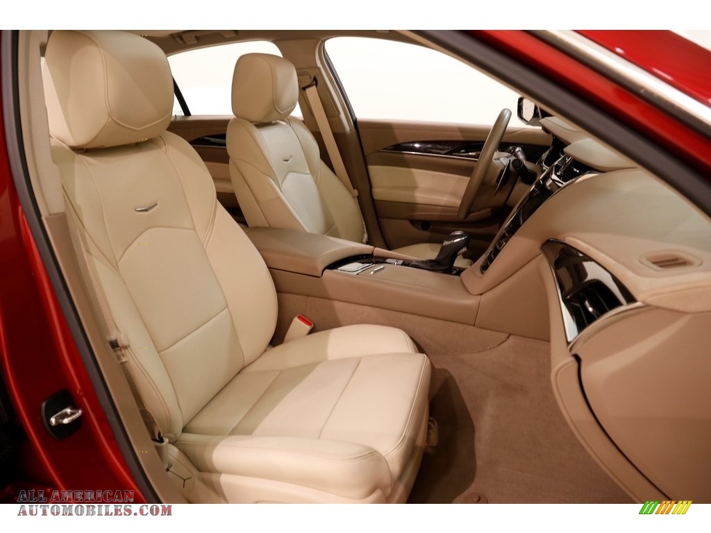 2015 CTS 2.0T Luxury AWD Sedan - Red Obsession Tintcoat / Light Cashmere/Medium Cashmere photo #17