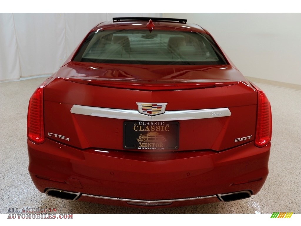 2015 CTS 2.0T Luxury AWD Sedan - Red Obsession Tintcoat / Light Cashmere/Medium Cashmere photo #20