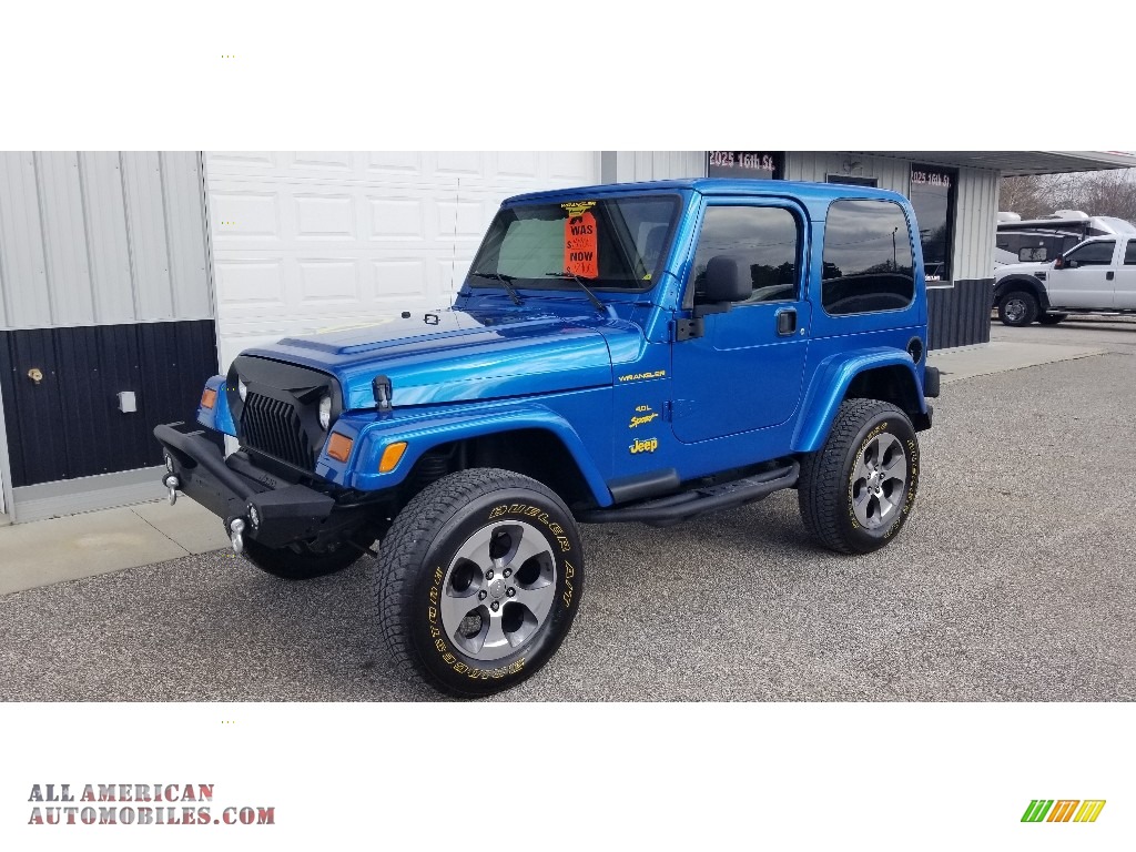 Intense Blue Pearl / Dark Slate Gray Jeep Wrangler Sport 4x4
