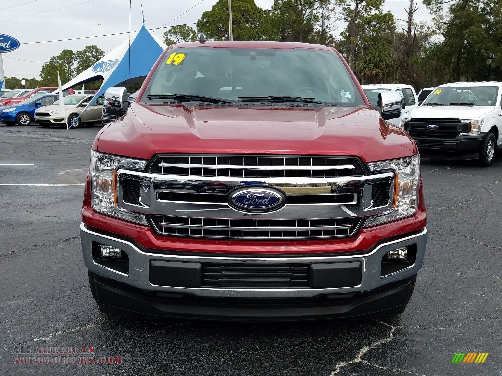 2019 F150 XLT SuperCrew - Ruby Red / Earth Gray photo #8