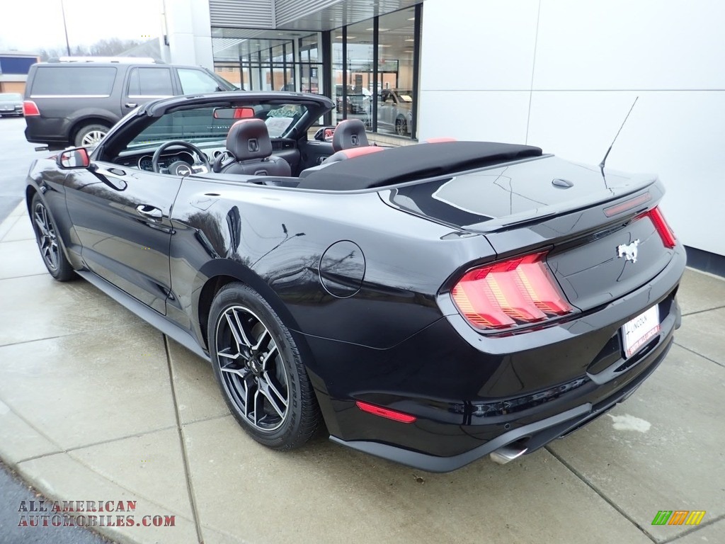 2018 Mustang EcoBoost Premium Convertible - Shadow Black / Showstopper Red photo #3