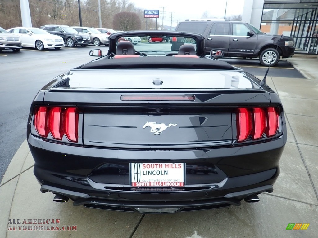 2018 Mustang EcoBoost Premium Convertible - Shadow Black / Showstopper Red photo #4