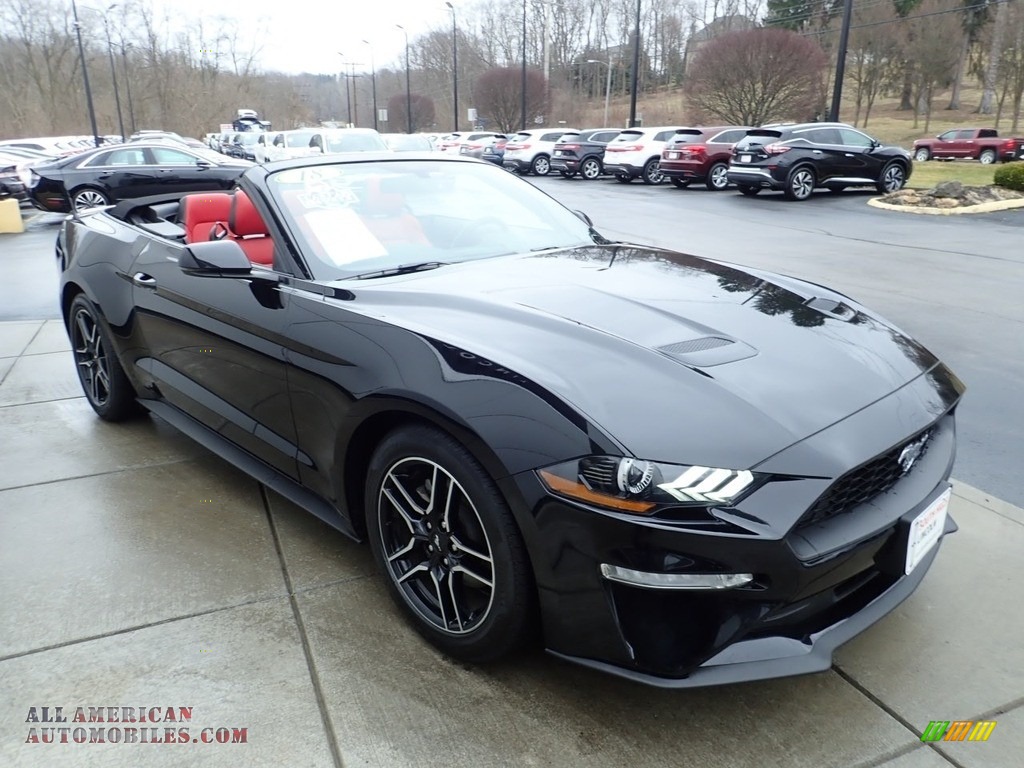 2018 Mustang EcoBoost Premium Convertible - Shadow Black / Showstopper Red photo #7