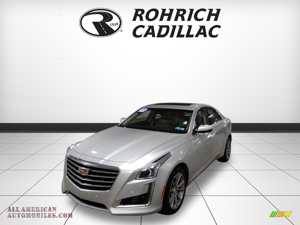 Radiant Silver Metallic / Very Light Cashmere w/Jet Black Accents Cadillac CTS Luxury AWD