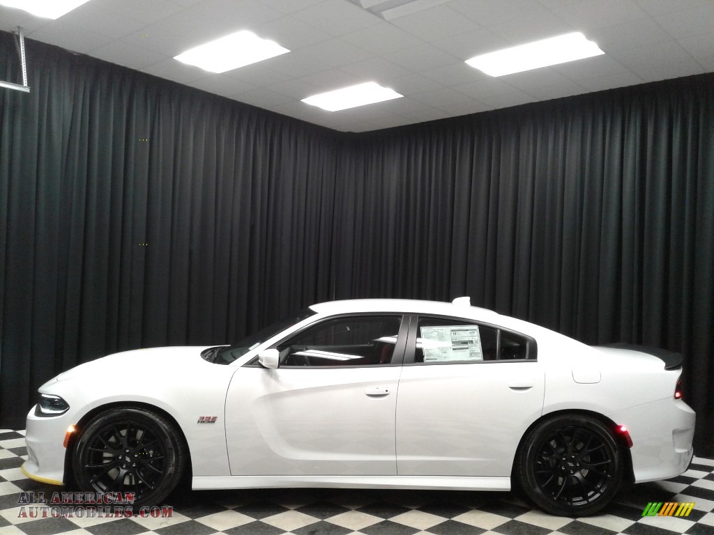 2019 Charger R/T Scat Pack - White Knuckle / Ruby Red/Black photo #1