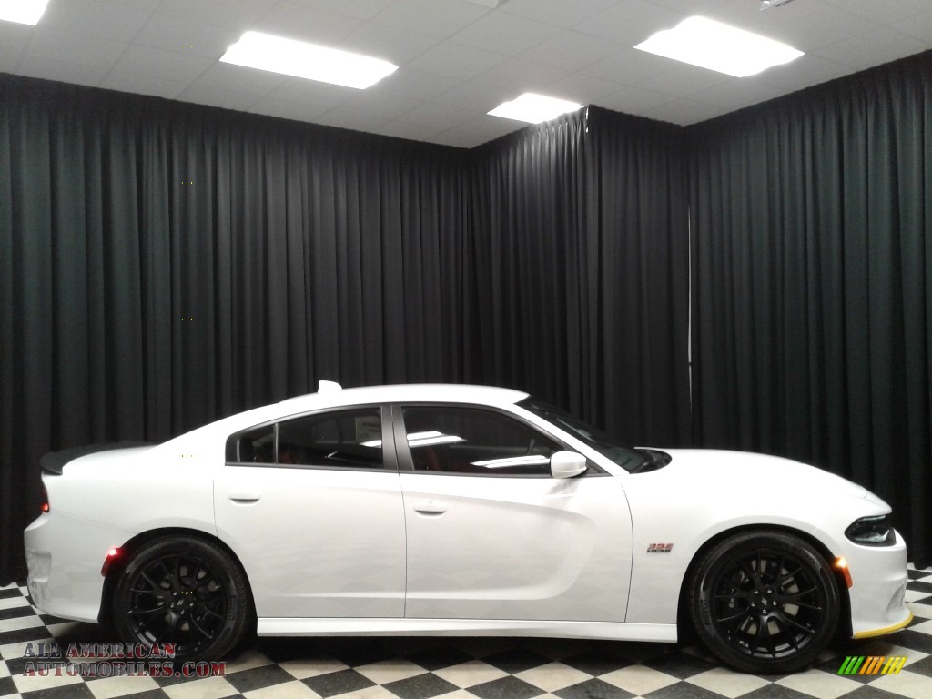2019 Charger R/T Scat Pack - White Knuckle / Ruby Red/Black photo #5